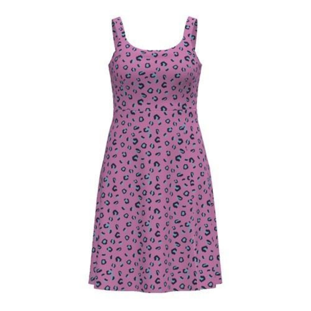 LuLaRoe XL Pink with Cheetah Print Navy Cross Back Dress - Picture 1 of 3